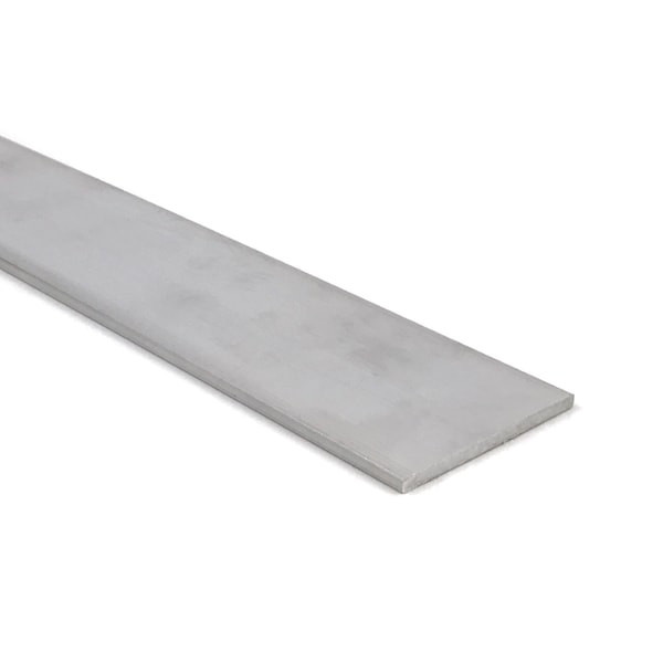 Aluminum Flat Bar, 1/8" x 1-1/2", 6061, 2" Length, T6511 Mill Stock, Extruded, 0.125" Thick